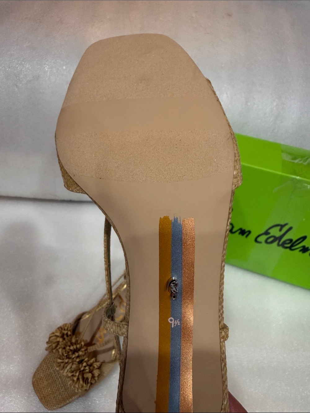 Sam Edelman Women's Phoebe Heeled Sandal, Beechwood size 9.5 - Picture 8 of 8